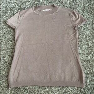 Philosophy Tan‎ Fitted Short Sleeve T-Shirt